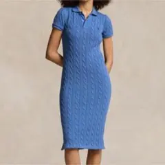 【極美品✨】ポロラルフローレン即完売コットンケーブルニットロングワンピース