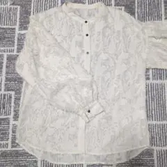 グローバルワーク　ジャガードブラウス