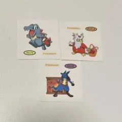 ポケモンパン　シール 第214弾 ルカリオ　ワニノコ　デリバード