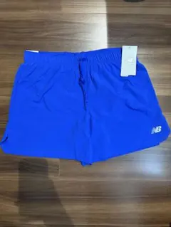 New Balance ランニングショーツ Lサイズ 青