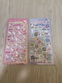 サンリオ ボンボンドロップシール ハローキティ はぴだんぶい 2枚セット