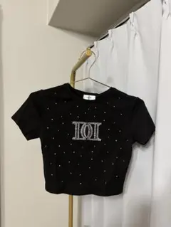 ラインストーン ロゴ Tシャツ ブラックのサムネイル