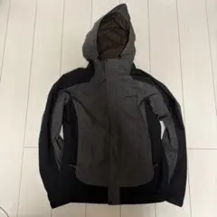 montbell パウダーシェッド パーカ メンズM グレー×ブラック