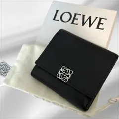 極上美品✨ LOEWE アナグラム バーティカル ウォレット スモール ブラック