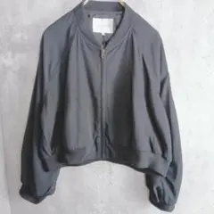 【C.O.L.Z.A 】MA-1ジャケット　ボリューム袖　ショート丈 　Lサイズ