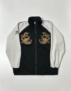 極美品】龍刺繍 ドラゴントラックジャケット ジャージ 和柄 Y2K M-L 