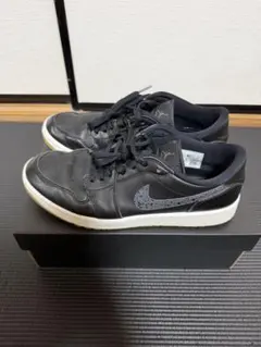NIKE ナイキ エアジョーダン 1 ロー ゴルフ ブラッククロコ 27.5cm