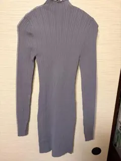 ZARA タイトワンピース くすみブルー