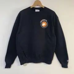 Champion スウェット M 黒 企業ロゴ チャンピオン トレーナー