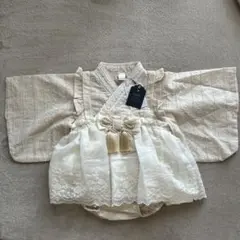 ★新品タグ付き　袴ロンパース　80