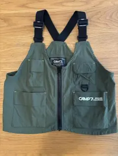 CAMP7 키즈 아웃도어 베스트 올리브 130cm