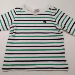 DOUBLE.B ダブルビー　ストライプ長袖Tシャツ　90