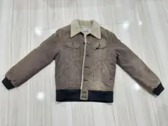 襟ボアジャケット