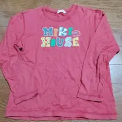 MIKI HOUSE 赤 長袖カットソー 130