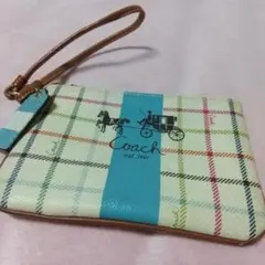 ㊱COACH バッグの中につけるミニポーチ