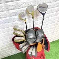 R130 キャスコ 他 ゴルフクラブ メンズ フルセット 11点 初心者 練習 R130 キャスコ 他 ゴルフクラブ メンズ フルセット 11点 初心者 練習