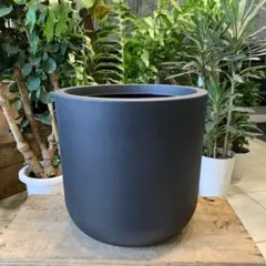 ７号用 バルーン型ファイバー製 植木鉢 プランター 鉢カバー グレー モンステラ 7号用 バルーン型ファイバー製 植木鉢 プランター 鉢カバー グレー