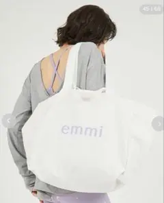 emmi トートバッグ ホワイト
