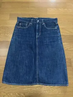 デニムスカート ひざ丈スカート