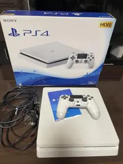 ホワイト PS4 本体 コントローラー＆箱 付き