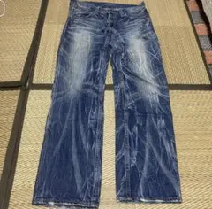 フラットヘッド GOOGIES ダメージ加工ブラックデニム W31 - メルカリ