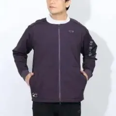 新品 L オークリー ゴルフ ウィンドブレーカー 撥水 ジャケット ブルゾン 紺