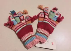 Ｈ&Mカラフルニット手袋 98／104、2-4Y