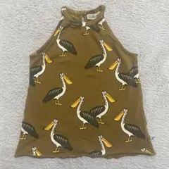 carlijnq カーラインク　ペリカン柄　ノースリーブタンクトップ