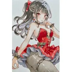 こ*む様 【ハガキサイズ】手描き アナログ オリジナル イラスト