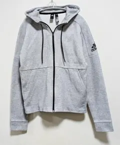 adidas スタジアム フルジップ フーディー パーカー M