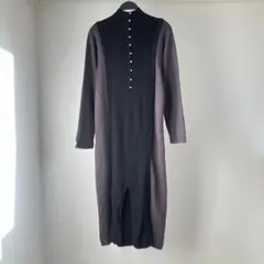 【&g’aime】バイカラーニットワンピース