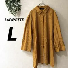 LAFAYETTE 14B 【L】マスタード シャツ チュニックシャツ