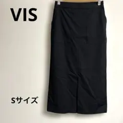 【新品未使用タグ付き】VIS ブラック タイトスカート 前ポケット付き S