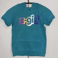 X-girl first stageフード付き半袖Tシャツ 3T（90〜100）のサムネイル