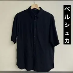 Bershka ベルシュカ 黒 半袖シャツ eur36 無地のサムネイル