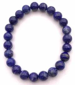 天然石ラピスラズリAA8mm玉のブレスレットーB級品-12