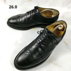 【希少】Berwick 1707 ウィングチップ ブラック8　26ｃｍのサムネイル