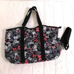 LeSportsac ディズニーミニーコラボ2wayレザーショルダーバッグ
