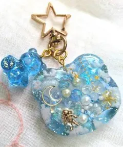 空テーマ レジンチャーム シェイカー　&　くまチャーム