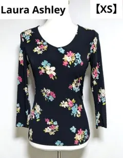 Laura Ashley ローラアシュレイ 花柄 ボタニカル 長袖 Tシャツ