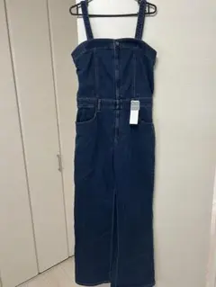 ダークデニム サロペット XL