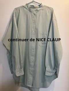 continuer de NICE CLAUPストライプ長袖シャツ
