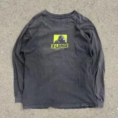 ロンT XLARGE 00s ゴリラロゴ フェード グランジ ストリート 古着
