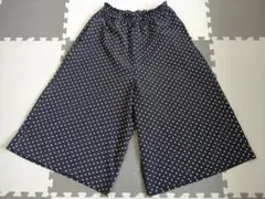 ブラック水玉模様 ハーフパンツ 150cm