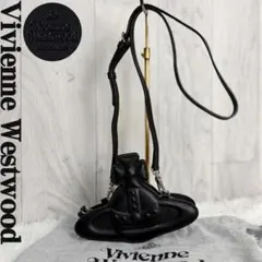 希少♡ヴィヴィアンウエストウッド オーブ レザー ショルダーバッグ ブラック