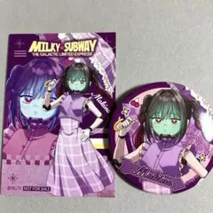 ミルキーサブウェイ マキナ タワレコカフェ 特典 레트로 ポスター風カード 缶バッジ