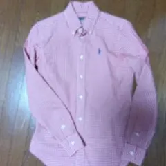 値下げRalph Lauren Sport 赤チェックシャツ 長袖