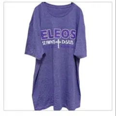 GILDAN ギルダン プリントTシャツ パープル 紫 L〜XL相当 古着 半袖