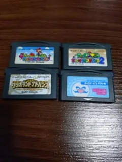 ゲームボーイアドバンスソフトのみ　スーパーマリオアドバンス　他３本