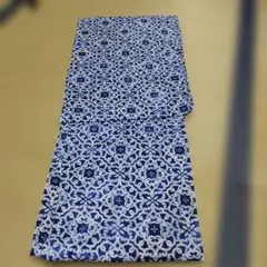 1／31迄　青系花柄浴衣 綿100%